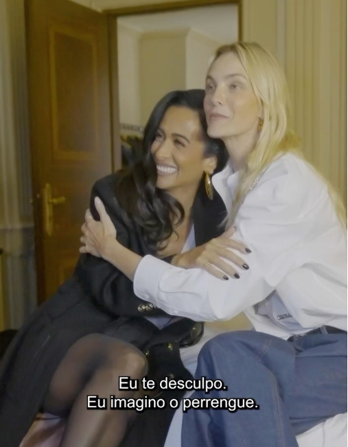 Na reta final da Semana de Moda de Milão, Silvia Braz brilha em entrevista com Carol Trentini