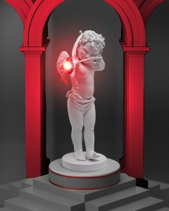 Product,display,stand,with,black,color,3d,rendering,image,there,are