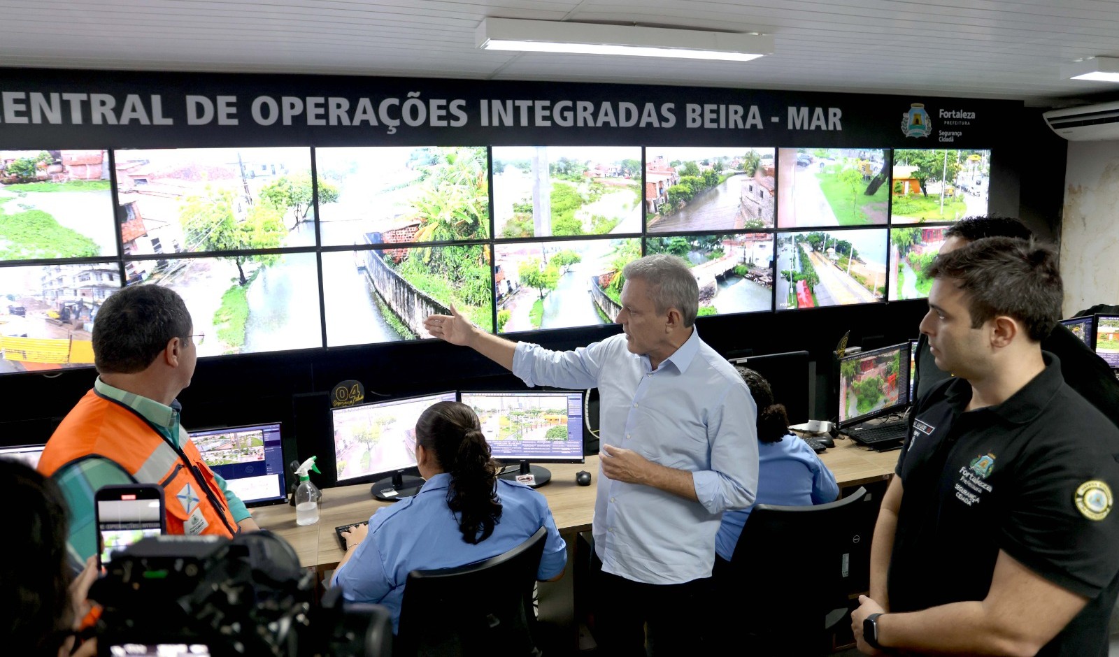 Sarto realiza monitoramento de chuvas em Fortaleza