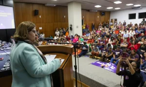 Na Cerimônia De Lançamento, A Ministra Das Mulheres, Cida Gonçalves, Estimou Que O Asas Para O Futuro Terá Grande Capilaridade No País Foto Agência Brasil