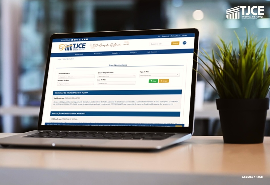 TJCE disponibiliza nova ferramenta que facilita o acesso aos seus atos normativos