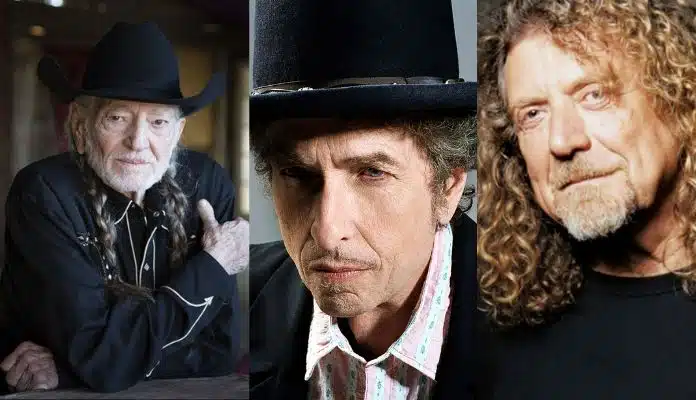 Bob Dylan, Willie Nelson e Robert Plant anunciam turnê histórica para 2024
