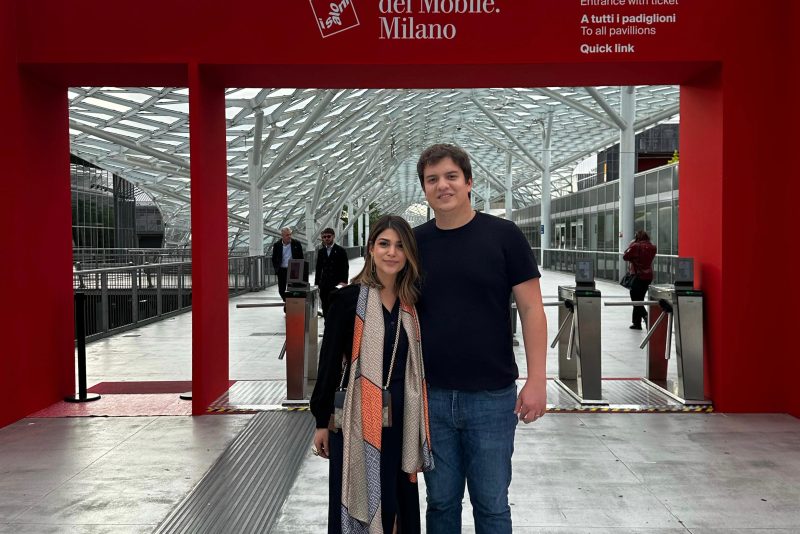 Jéssica Guimarães e Guilherme Colares participam do Salone del Mobile Milano 2024
