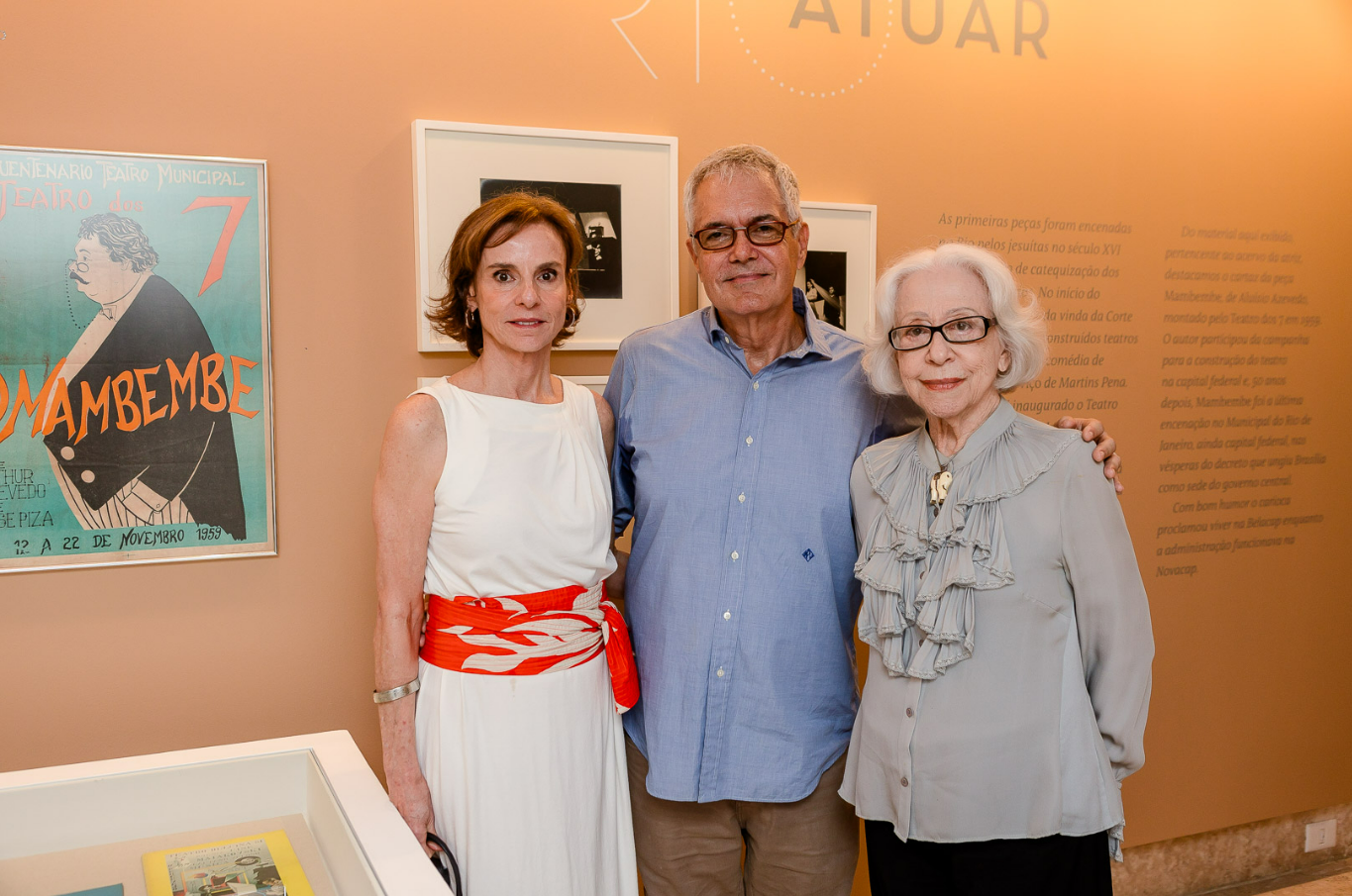 A Jornalista Patricia Veiga, O Diretor Da Casa Roberto Marinho Lauro Cavalcanti E A Atriz Fernanda Montenegro Foto Bruno Ryfer