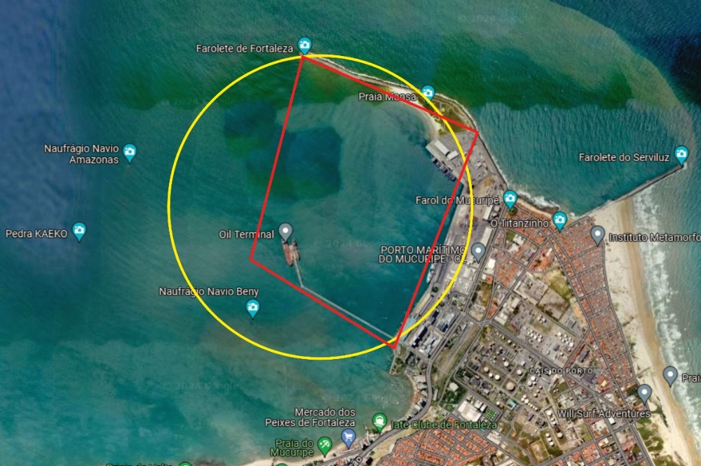Entorno do Porto de Fortaleza terá áreas de navegação restrita de 3 a 6 de junho