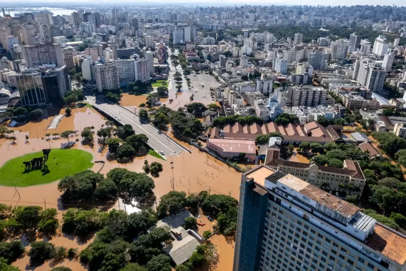 Enchentes, Porto Alegre Foto Gustavo Mansur Palácio Piratini