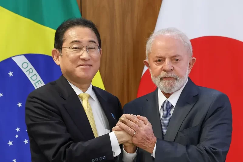 Luiz Inácio Lula Da Silva Com O Primeiro Ministro Do Japão, Fumiu Kishida, No Palácio Do Planalto Foto Agência Brasil