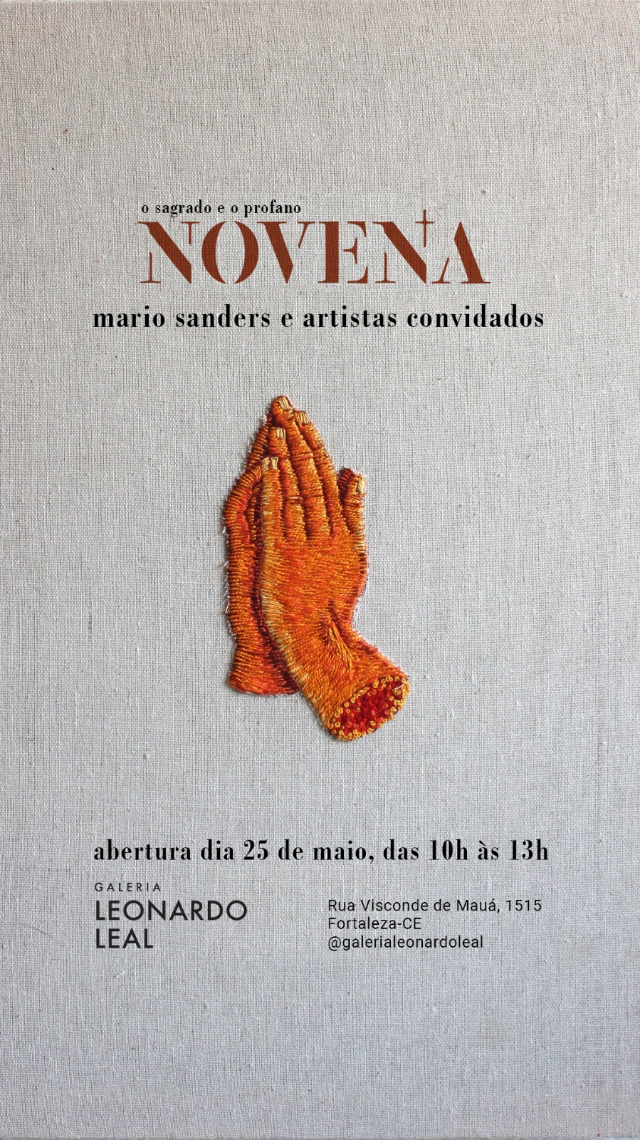 Mario Sanders E Artistas Convidados Apresentam A Exposição Novena