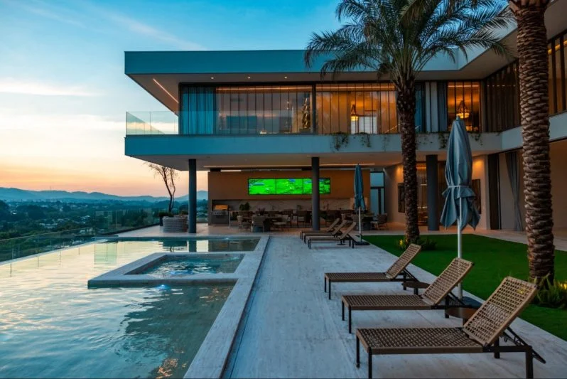 Vista Da área Externa, Com Espaço Gourmet E Piscina