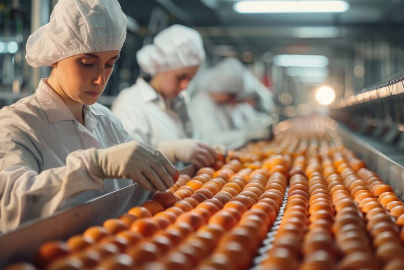 Indústria De Alimentos, Indústria De Bebidas, Produção Industrial, Ovos Foto Freepik