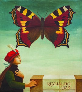 Reynaldo Fonseca, Borboleta, 1973, Óleo Sobre Tela, 58,4 X 52,4 Cm, Coleção Márcio Mota, Recife Pe