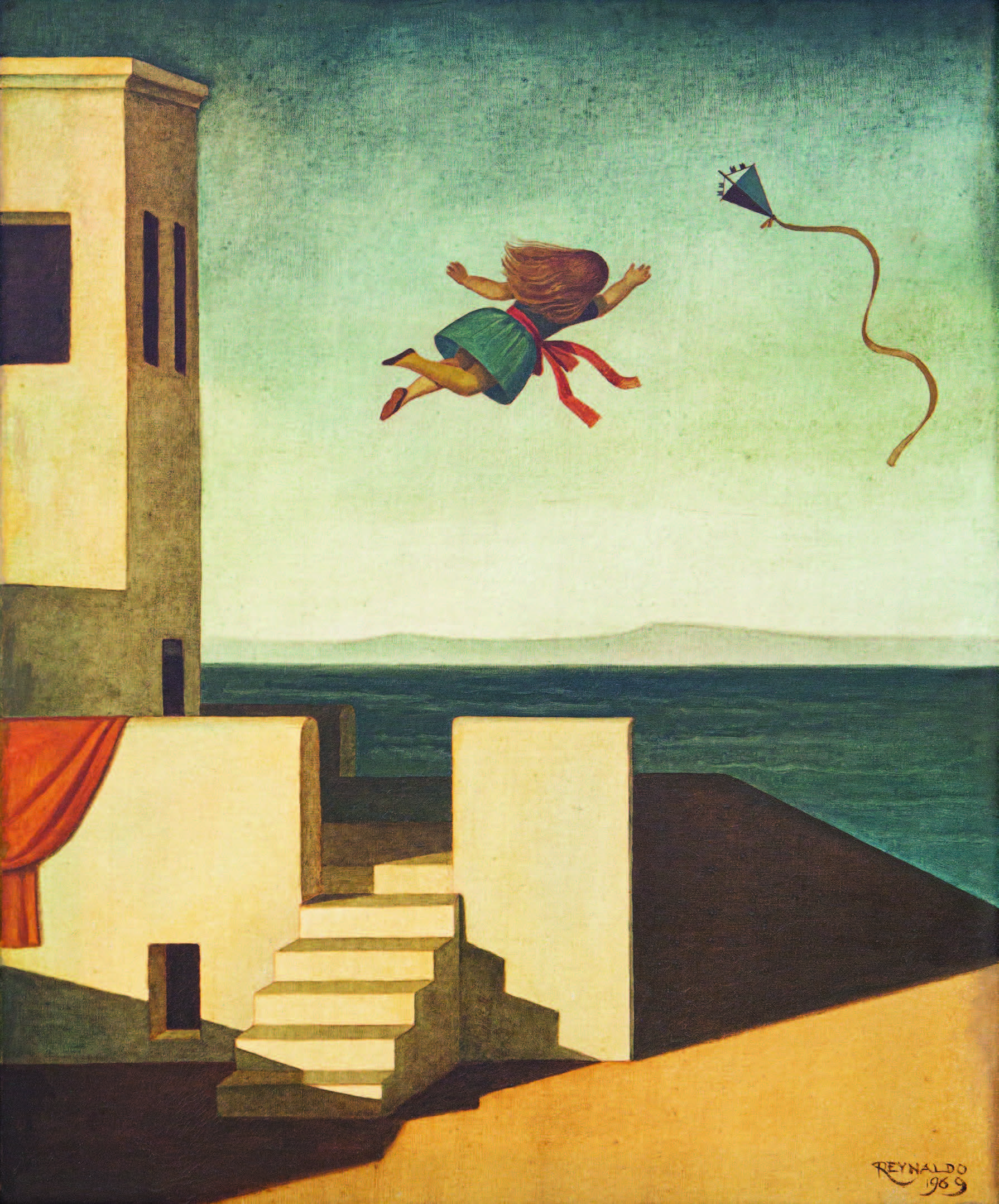 Reynaldo Fonseca, Menina Voadora, 1969, Óleo Sobre Tela , 71,7 X 59,5 Cm, Coleção Márcio Mota, Recife Pe