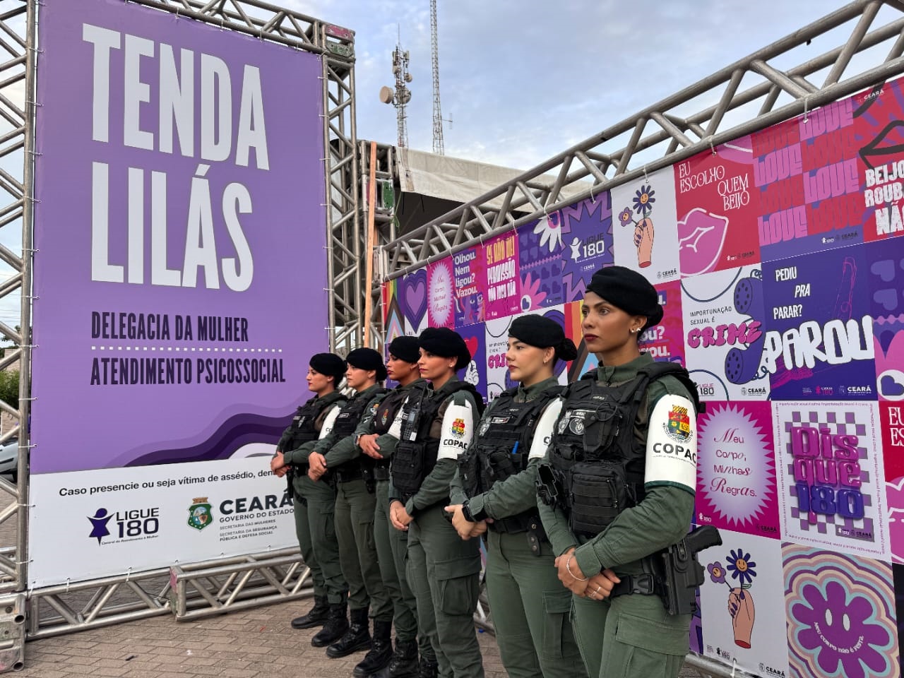 Governo do Ceará instala Tenda Lilás de combate à importunação sexual durante Fortal 2024 Governo do Ceará instala Tenda Lilás de combate à importunação sexual durante Fortal 2024