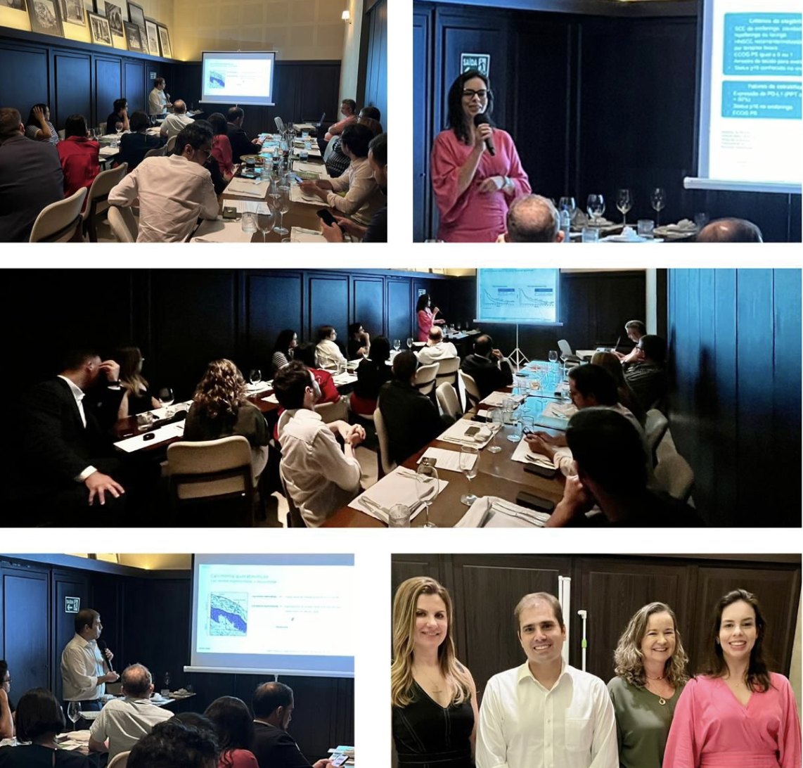 Dra. Luciana Castro e Dr. Fábio Nasser ministram palestra sobre câncer de Cabeça e Pescoço e de pele no Small Meeting da MDS