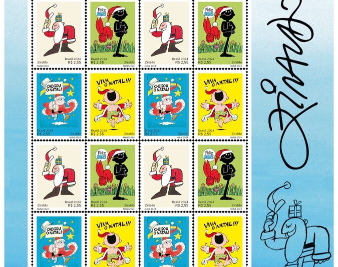 Correios lança emissão comemorativa de Natal com ilustrações de Ziraldo