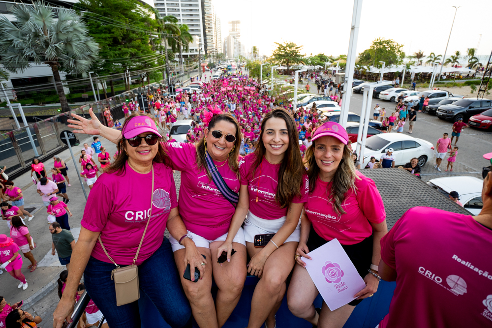 CRIO movimenta a Beira Mar com Caminhada Rosa em apoio à prevenção do câncer de mama CRIO movimenta a Beira Mar com Caminhada Rosa em apoio à prevenção do câncer de mama
