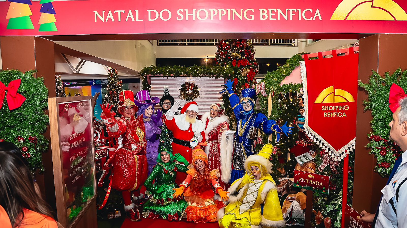 Papai Noel chega ao Shopping Benfica no próximo domingo (10) para iniciar as comemorações de Natal