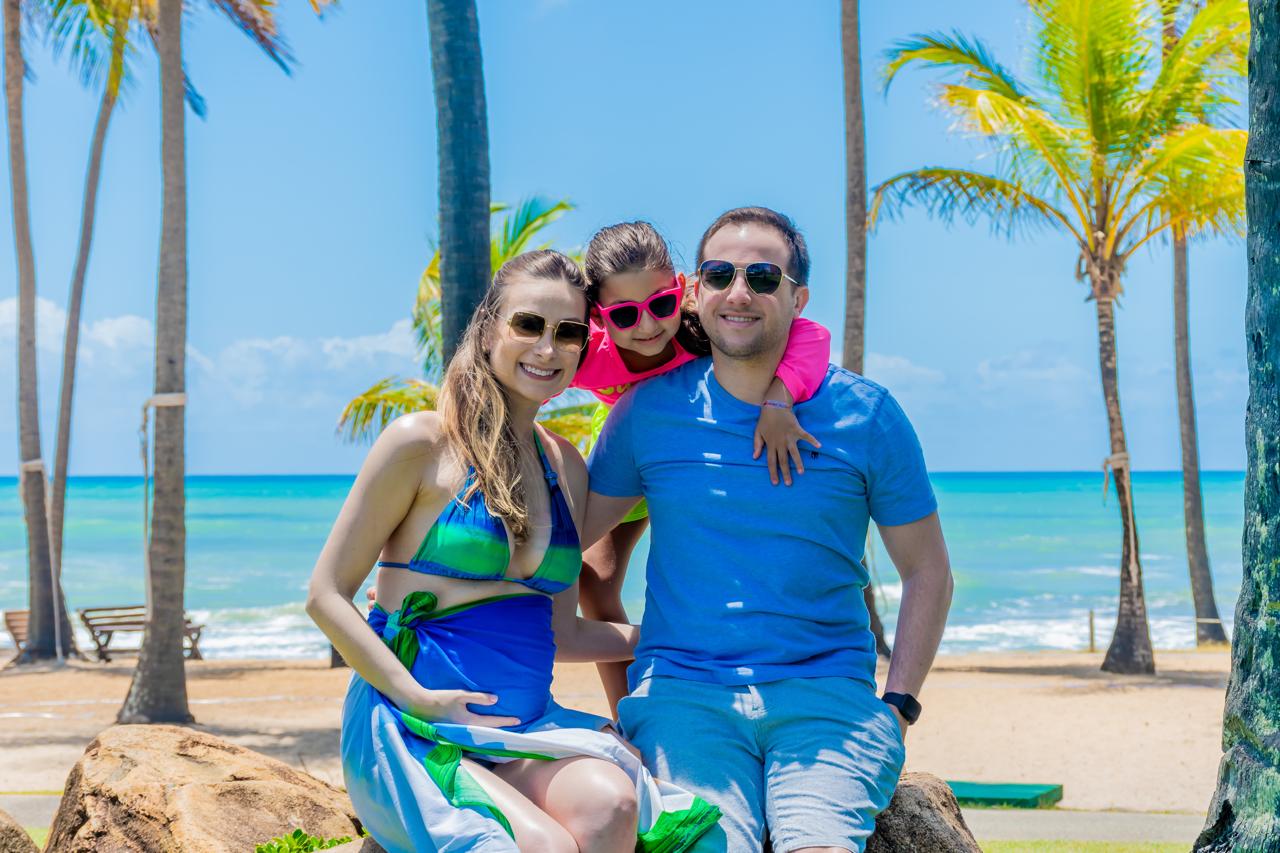 Jean Machado e Mariana Landim aproveitam dias de descanso na Costa do Sauípe