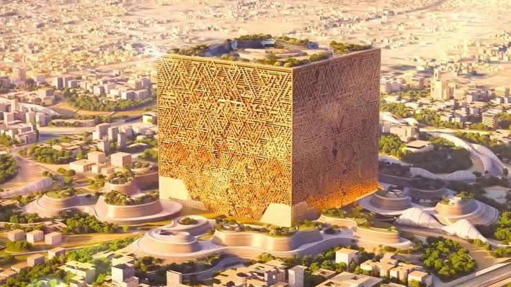 Cubo gigante: maior prédio do  mundo começa a ser erguido  na Arábia Saudita