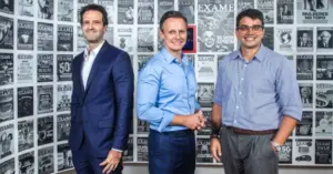 Da Esq. Para A Dir. Renato Mimica, Chairman Da Exame; José Cláudio Securato, Ceo Da Exame Educação, E Pedro Valente, Ceo Da Exame Crédito Divulgação Leandro Fonseca