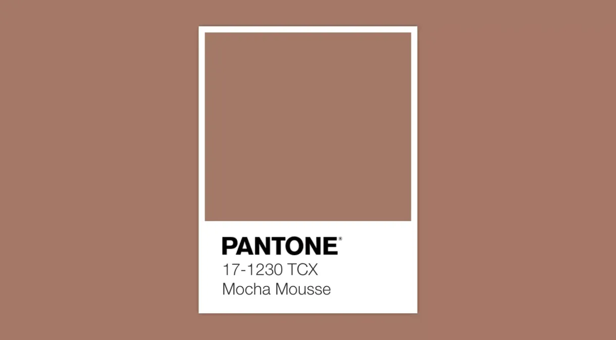 Pantone anuncia Mocha Mousse como a cor do ano de 2025