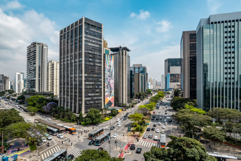 Vista Aérea Do Cruzamento Das Avenidas Faria Lima E Rebouças,