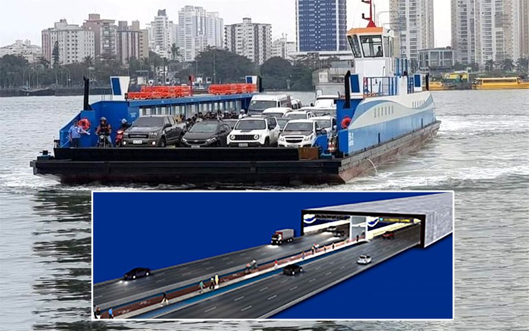 Governo Federal anuncia edital para construção do túnel Santos-Guarujá/SP
