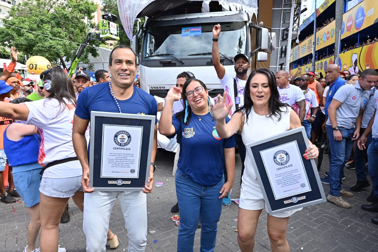 Salvador entra para o Guinness com o maior carnaval de trio elétrico do mundo