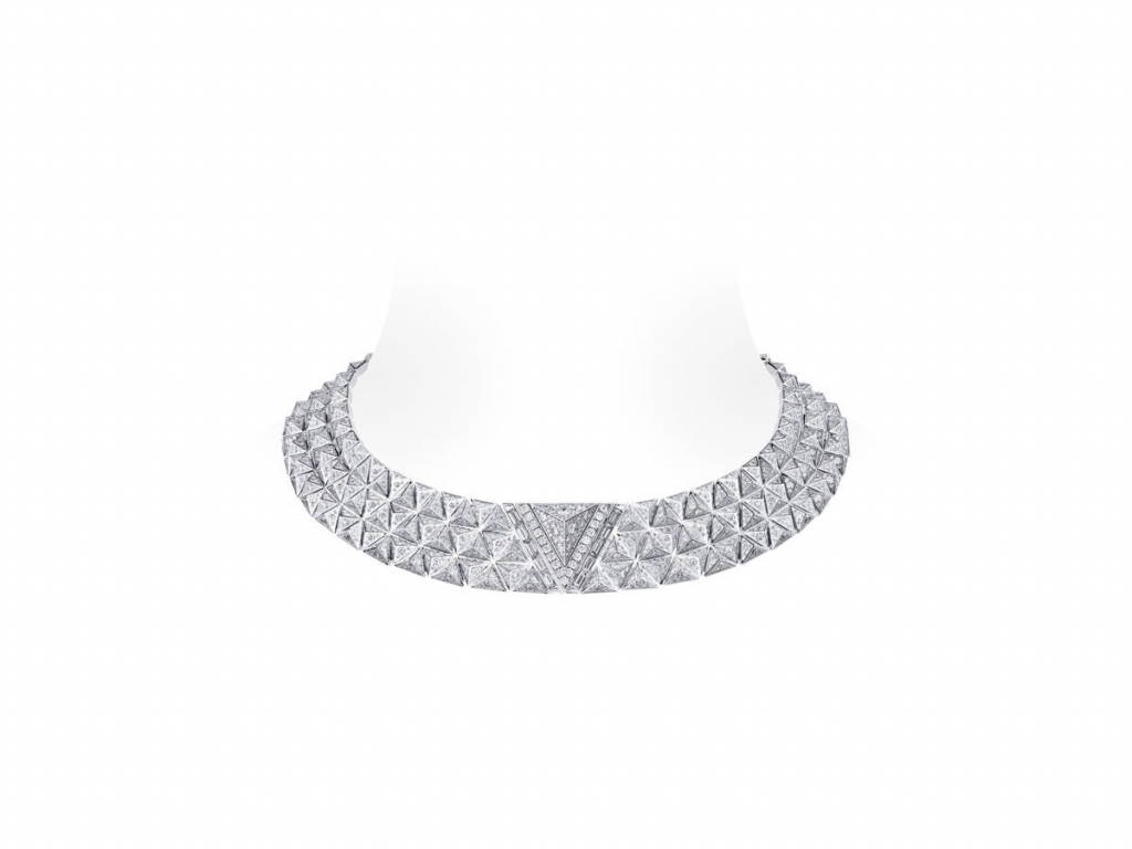 Colar Ouro Branco E Diamantes Coleção Pure V Louis Vuitton Alta Joalheria (3)