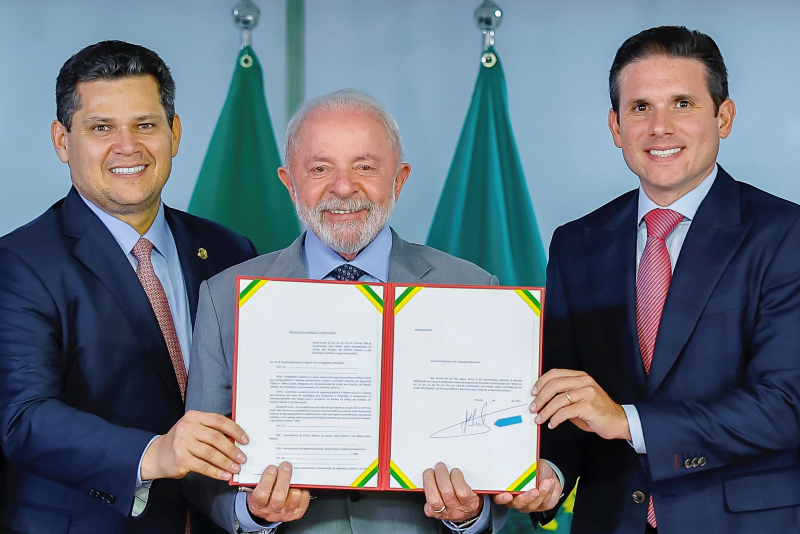 Davi, Lula, Hugo Foto Ricardo Stuckert Pr