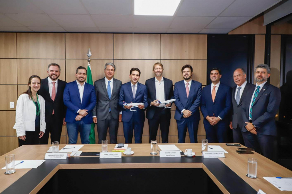 Executivos Da Latam E Autoridades Em Anúncio Da Rota Recife Petrolina Em Brasília Foto Eduardo Oliveira Ascom Mpor