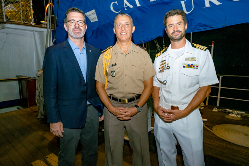 A Bordo - Veleiro-escola Capitán Miranda recebe convidados no Porto do Mucuripe durante escala em Fortaleza