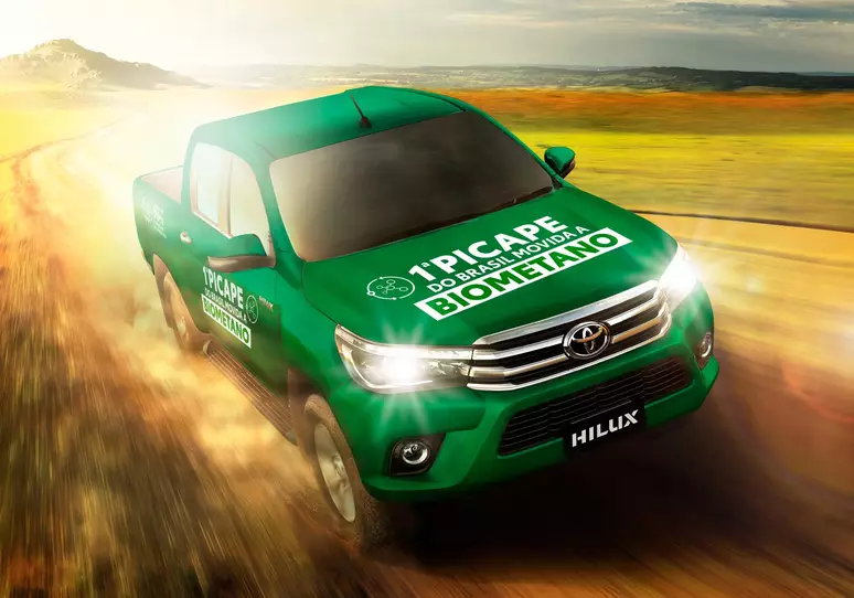 Hilux a gás biometano será apresentada na próxima semana