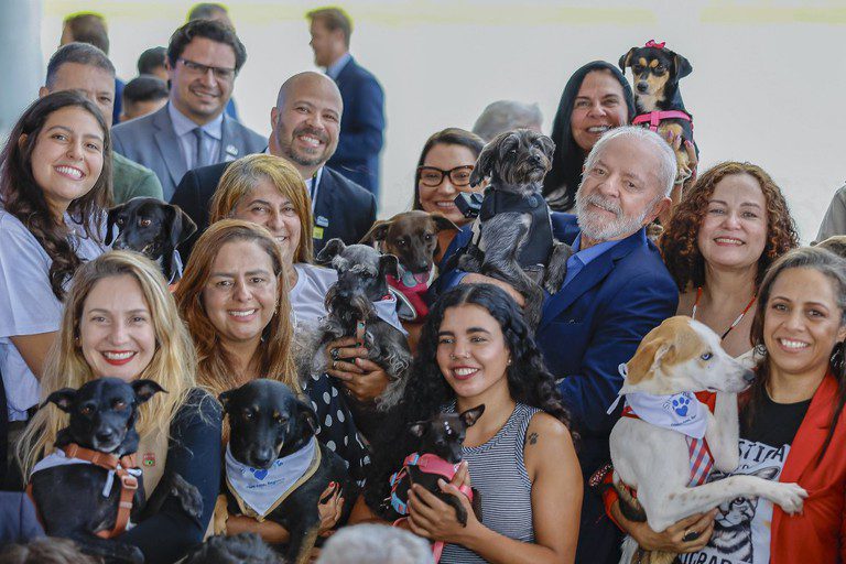 Lula Animais Cão Foto Ricardo Stuckert