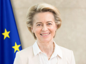 Photo Session For An Phone Interview Of Ursula Von Der Leyen, President Of The European Commission By Ft Magazine “ Women Of The Year”