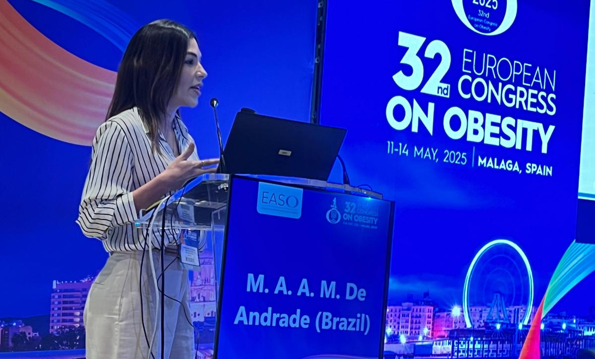 Dra. Maria Amélia Andrade, do CRIO, apresenta estudo no 32º Congresso Europeu de Obesidade