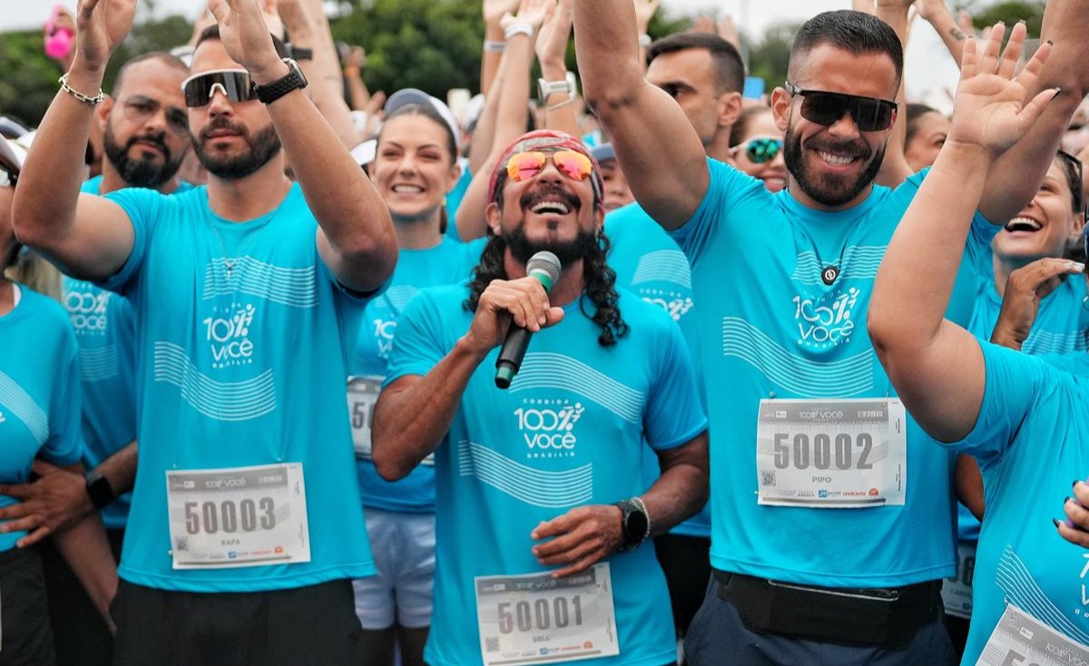 Corrida 100% Você reúne 6 mil pessoas em Brasília com show de Bell Marques e filhos Corrida 100% Você reúne 6 mil pessoas em Brasília com show de Bell Marques e filhos