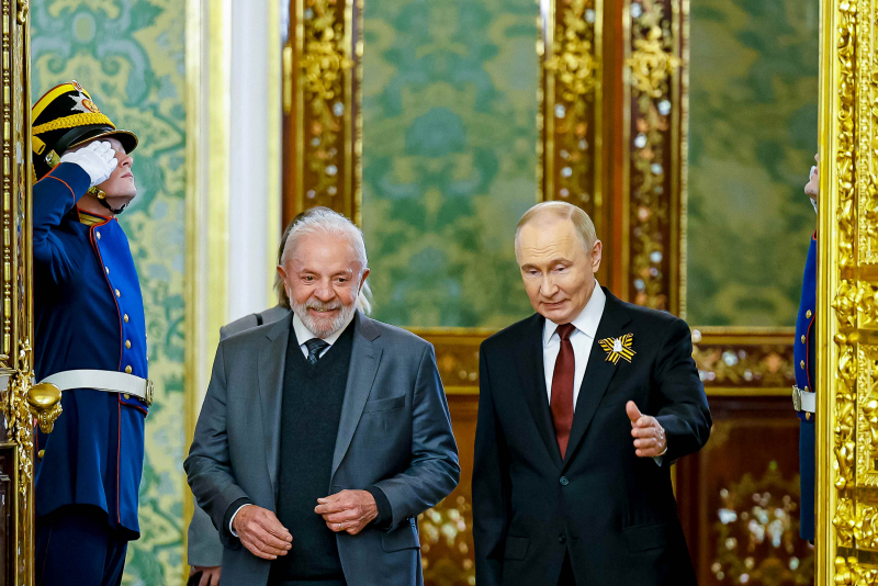Lula E Vladimir Putin No Grande Palácio Do Kremlin Em Moscou. Foto Ricardo Stuckert Pr