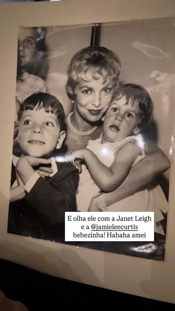 A Atriz Janet Leigh Com Roberto Justus E A Filha, A Também Atriz Jamie Lee Curtis