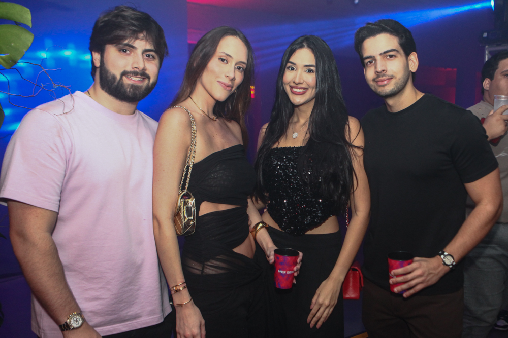 Dudu Brigido, Victoria Arraes, Marcela Arraes E Davi Melo