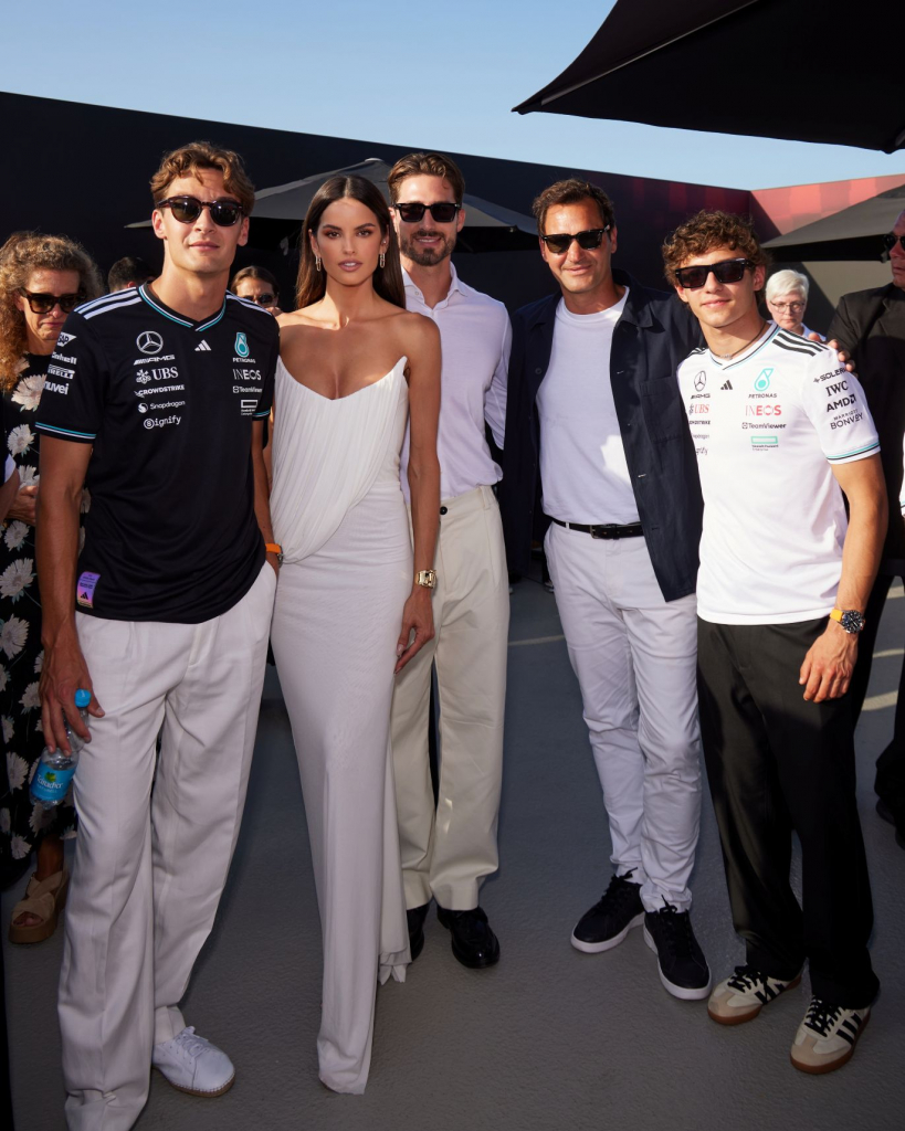 George Russell Izabel Goulart Kevin Trapp Roger Federer E Andrea Kimi Antonelli