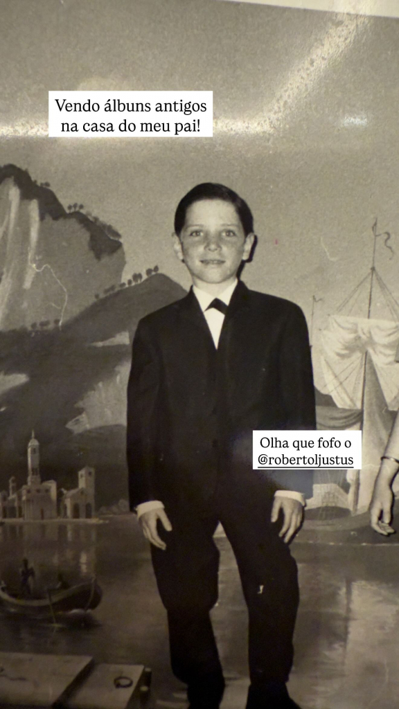 Roberto Justus Qiando Criança