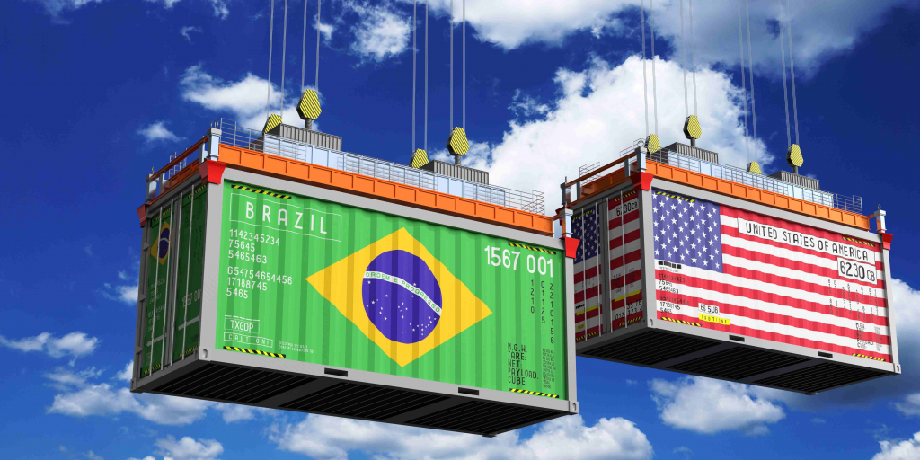 Brasil E Estados Unidos, Eua, Exportações, Conteiner