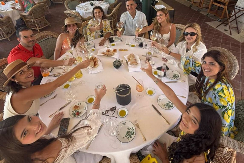Graça Dias Branco comemora aniversário em Taormina, na Sicília, ao lado da família