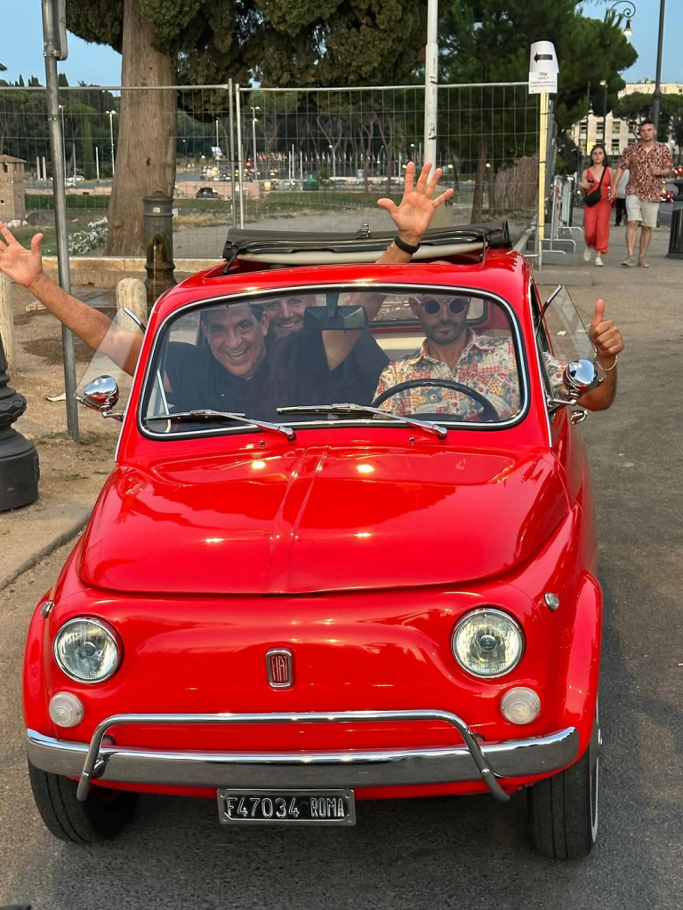 Durval Lélys Com A Família, Em Roma