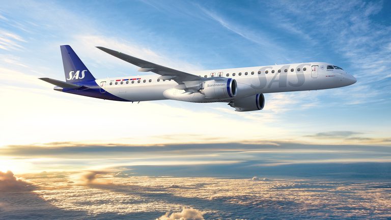 Embraer Fecha Venda De 45 Jatos E195 E2 Para A Scandinavian Airlines Por R$ 21,8 Bilhões