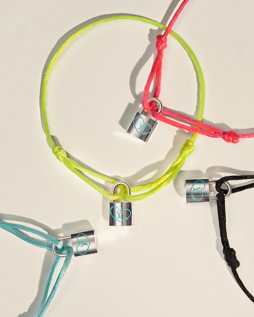 Louis Vuitton For Unicef Silver Lockit X Felix Bracelet Joaquin Laguinge