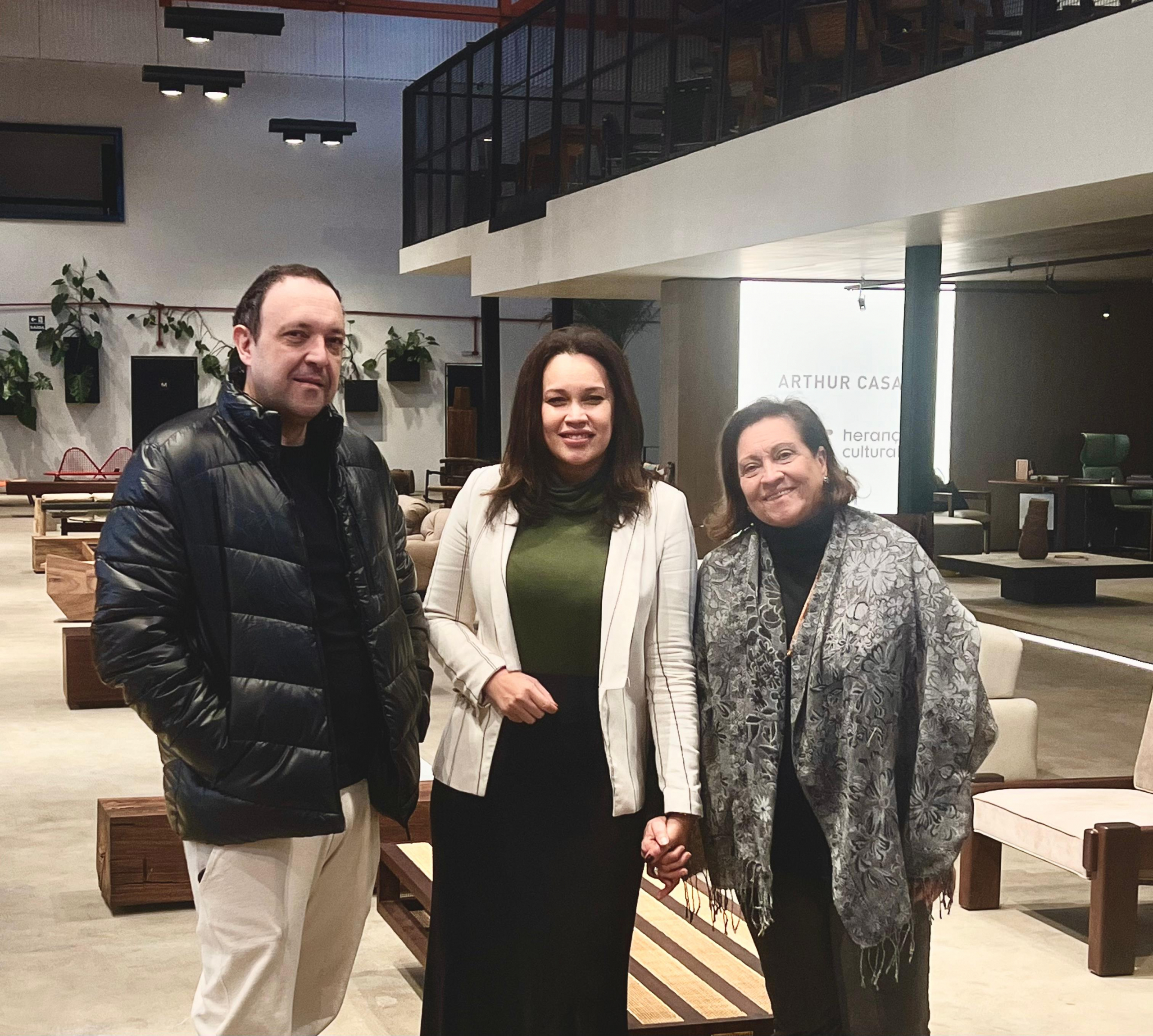 Pablo Casas, Glaucia Canali E Maria Alice Casas Durante Visita à Herança Cultural, Em São Paulo, Que Será O Ponto Alto Da Imersão Promovida Pela Evviva Fortaleza