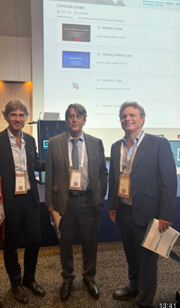 Prof. Dr. giuseppe querques, Prof. Dr. Eric Souied E O Prof. Dr. André Jucá