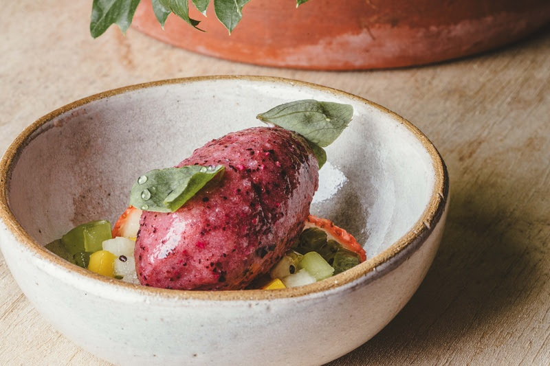 Sorbet De Jabuticaba, Frutas Frescas, Capim Santo E Mel De Manduri Foto Bruno Geraldi